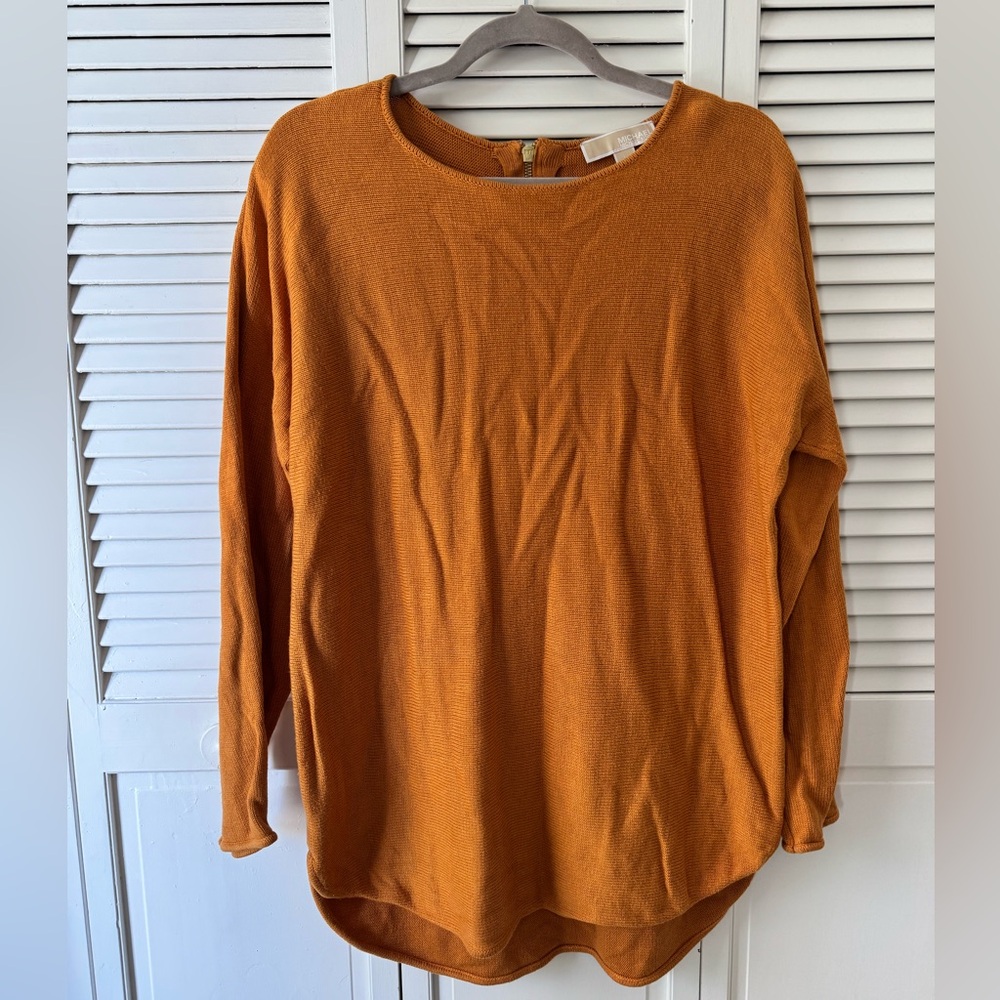 Michael Kors Mustard Knit Sweater size L